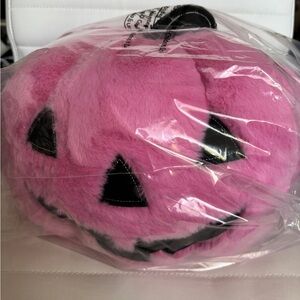 Pink pumpkin pillow
